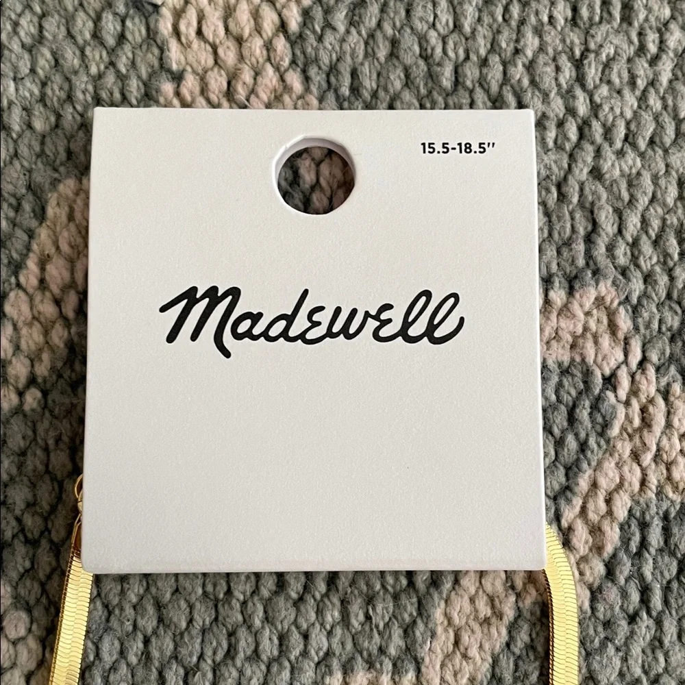 NWT Madewell Herringbone Chain Necklace - Picture 6 of 10